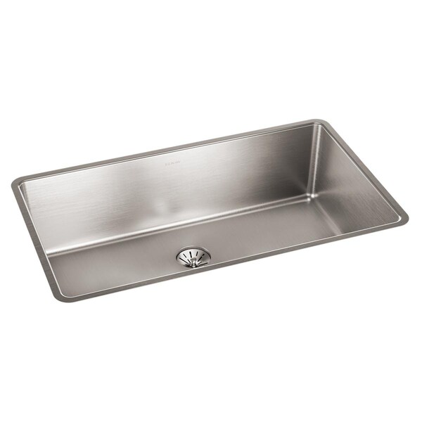 Elkay Lustertone Iconix 16Ga Ss 32.5X19.5X9 Single Undermt Sink W Perfect Drain ELUHH3017TPD - main